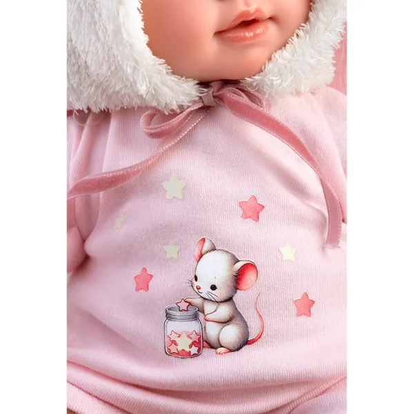 imagen de Llorens: Olivia muñeca llorona de 38 cm con manta 5