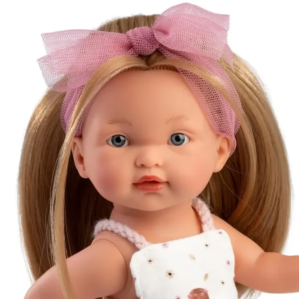 imagen de Llorens: Valeria muñeca de 28 cm con falda estampada 4