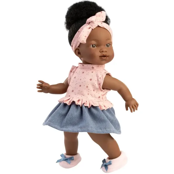 imagen de Llorens: Zoé muñeca de 28 cm con ropa de estrellas 4