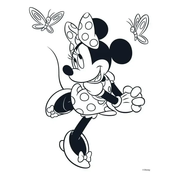 imagen de Luna: Minnie Mouse libro para colorear, con pegatinas y 6 marcadores 4
