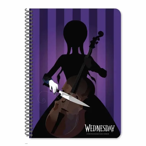 imagen de Luna: Cuaderno espiral de líneas Wednesday A/4 60 páginas en dos versiones 1 unidad 3