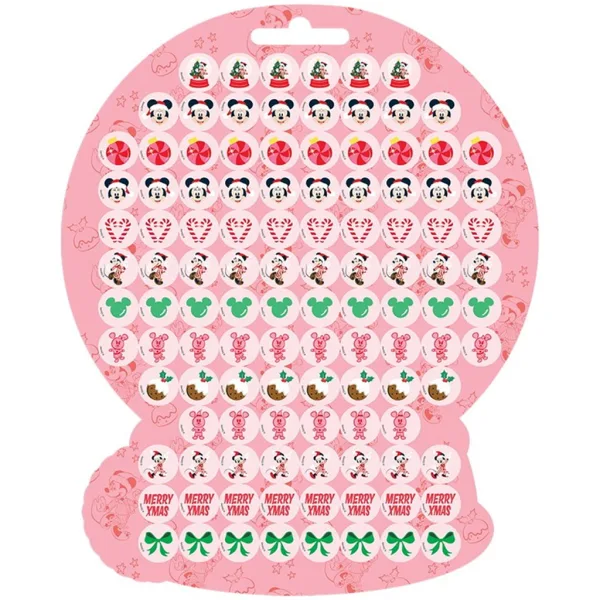 imagen de Luna: Disney Minnie Mouse set de pegatinas navideñas 300uds 4