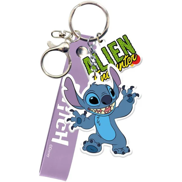 imagen de Luna: Disney Stitch llavero con mosquetón y decoración de figura 1