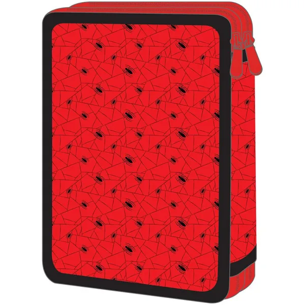 imagen de Luna: Estuche de lápices relleno de 2 niveles con diseño de Spider-Man 15x5x21 cm 2