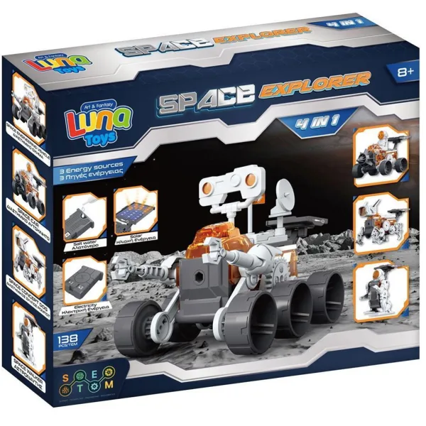 imagen de Luna: Explorador Espacial 4 en 1 138 piezas robot constructor solar 1