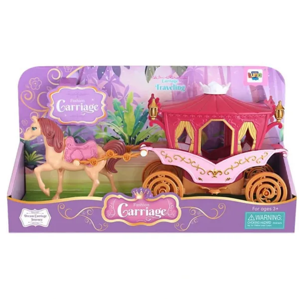 imagen de Luna: Juego de carroza de princesa en color rosa 1