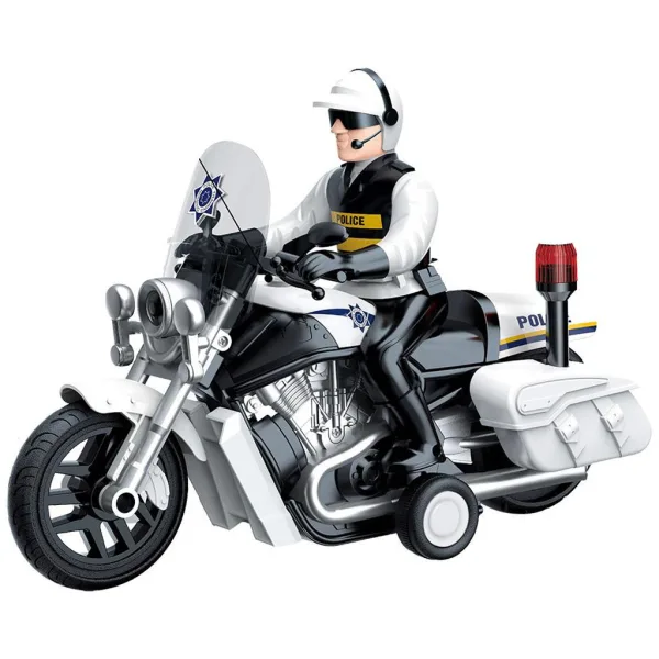 imagen de Luna: Light Striker moto de policía con figura de policía, luz y sonido 1/10 2