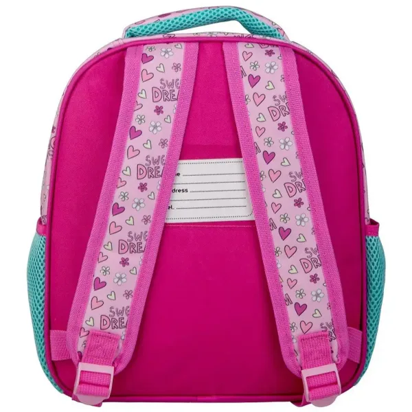 imagen de Luna: Mochila de jardín de infantes con conejitos de Must Team, redondeada, 2 compartimentos 27x10x31cm 2
