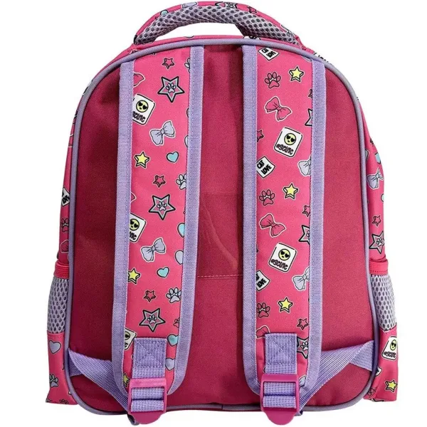 imagen de Luna: Mochila de jardín de infantes Must Team con gato con lazo redondeado de 2 compartimentos 27x10x31cm 2
