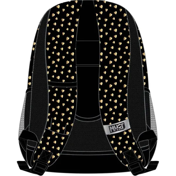imagen de Luna: Mochila escolar negra con mariposas, mochila de 3 compartimentos 32x18x43cm 2