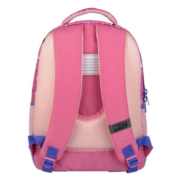 imagen de Luna: Mochila escolar redondeada de 3 compartimentos Team Hello Minnie, 32x18x43cm 2