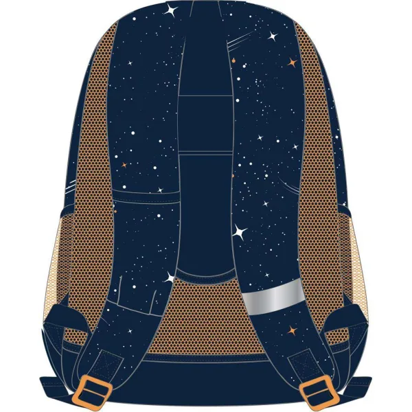 imagen de Luna: Mochila escolar redondeada de NASA de 3 compartimentos, mochila 32x18x43cm 2