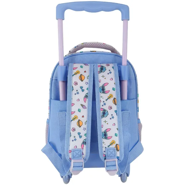 imagen de Luna: Mochila rodante de Disney Stitch de 2 compartimentos 27x10x31 cm 2