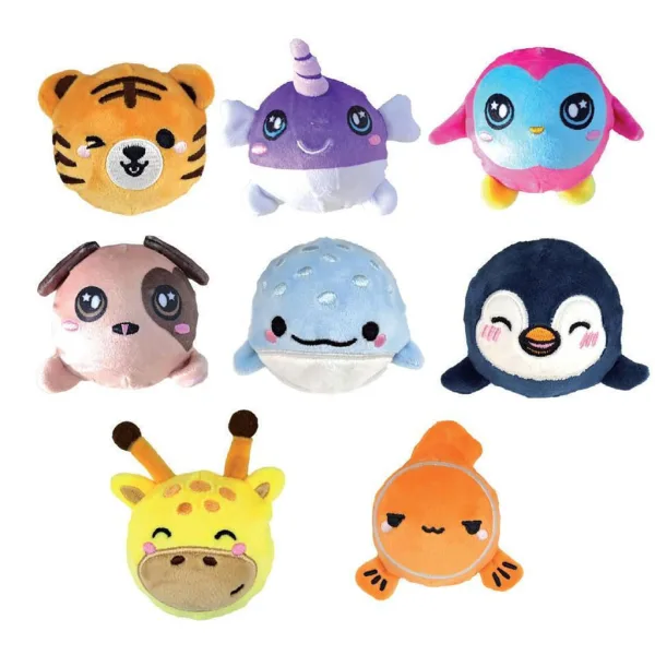 imagen de Luna: Pelota de felpa suave con figuras de animales en varias versiones 1ud 2