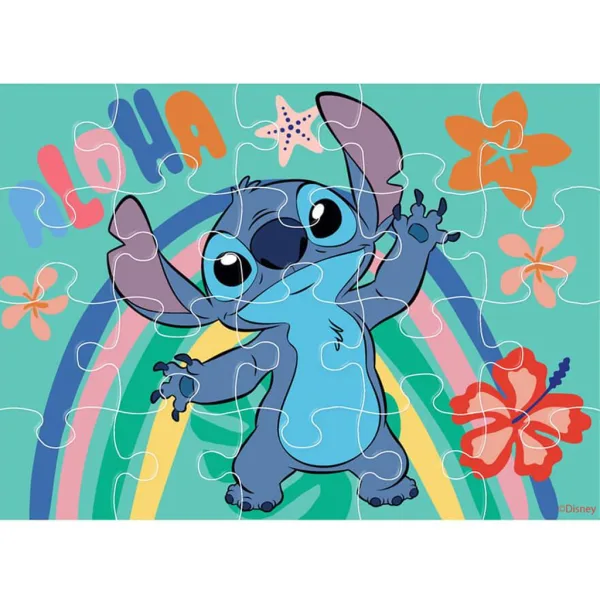 imagen de Luna: Set de rompecabezas 4 en 1 de Stitch 4
