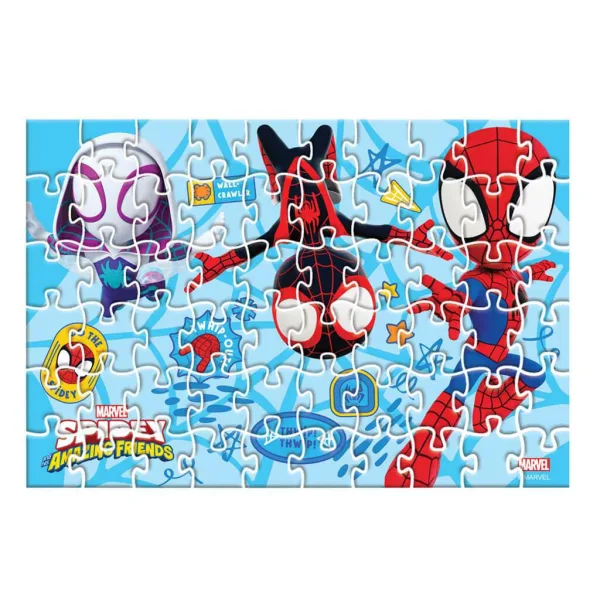 imagen de Luna: Spidey 2 en 1 60 piezas rompecabezas y figura de Póki 2