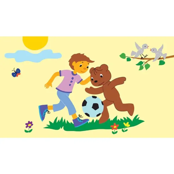 imagen de Marék Veronika: Boribon juega al fútbol diafilm 3