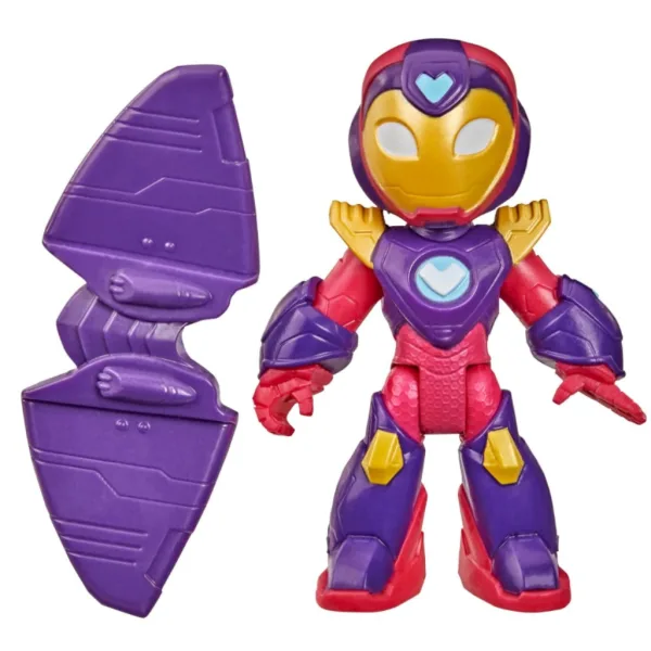 imagen de Marvel Iron Man y sus fantásticos amigos: figura de acción de Iron Heart con accesorios - Hasbro 2