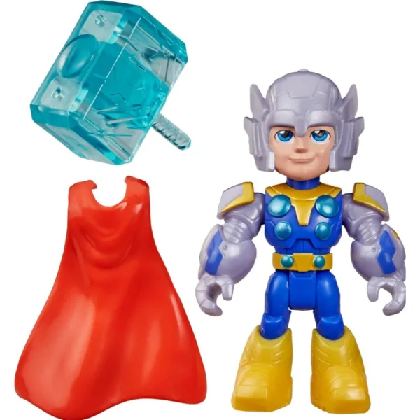 imagen de Marvel Iron Man y sus fantásticos amigos: figura de Thor con accesorios - Hasbro 2