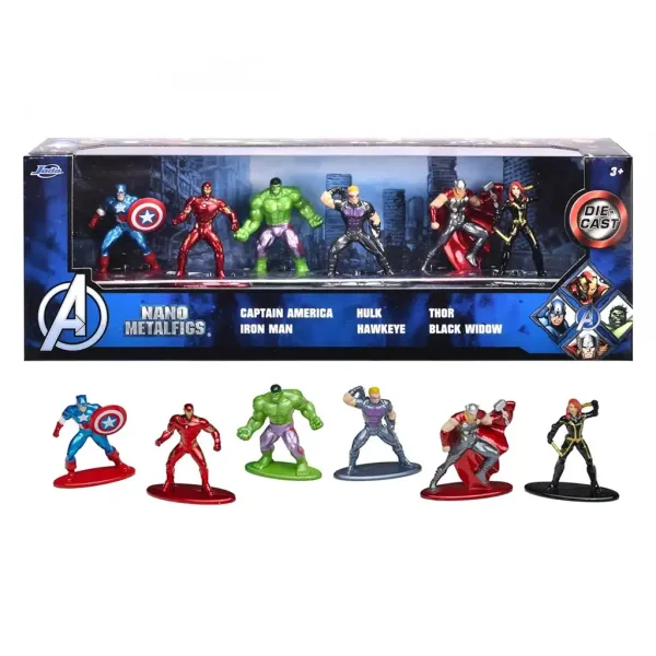 imagen de Marvel: Metalfigs Nano Vengadores figura de metal set de 6 piezas - Simba Toys 2
