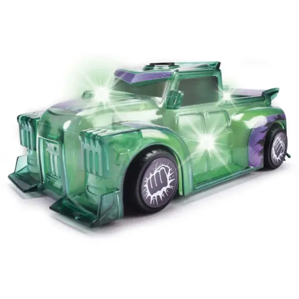 imagen de Marvel: Vehículo de personaje Light Hero Hulk con efectos de luz y sonido - Jada Toys 3