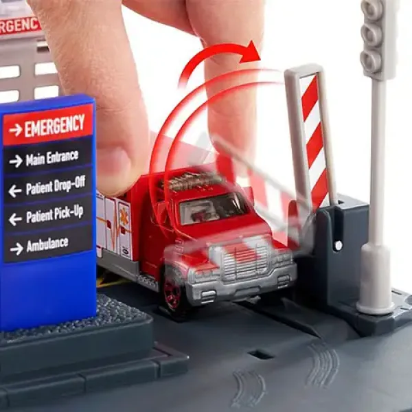 imagen de Matchbox: Juego de estación de rescate con helicóptero - Mattel 3