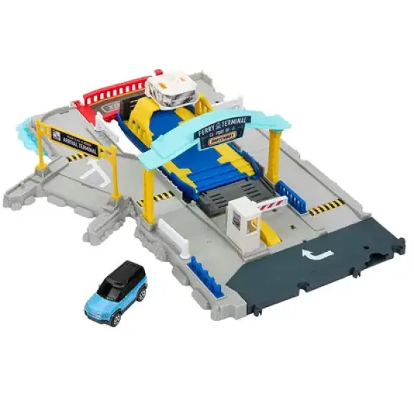 imagen de Matchbox: Juego de muelle de ferry con cochecito - Mattel 3