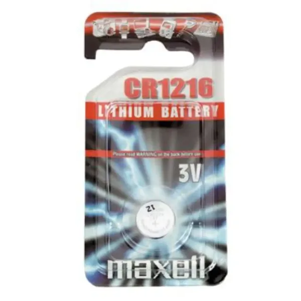imagen de Maxell: Batería de litio alcalina CR1216 1ud en blister 1