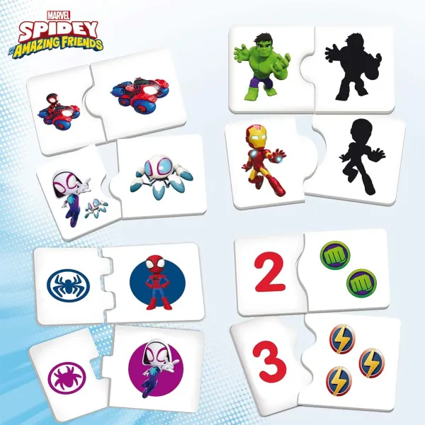 imagen de Mesa de juego de Spidey con 10 juegos educativos - Lisciani 3