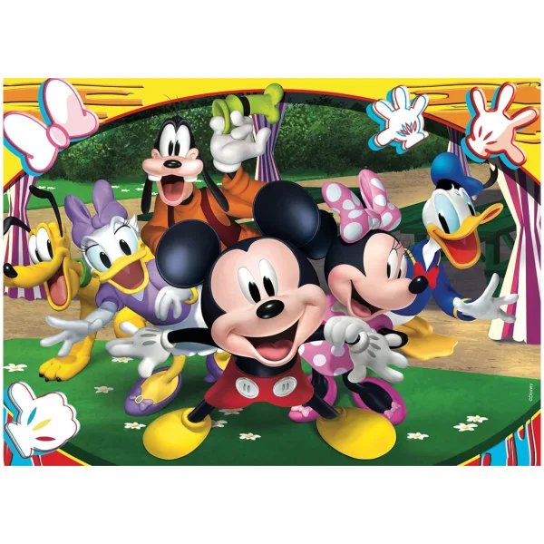 imagen de Mickey Mouse 2 en 1 rompecabezas y libro para colorear de 48 piezas 35x25cm - Lisciani 2