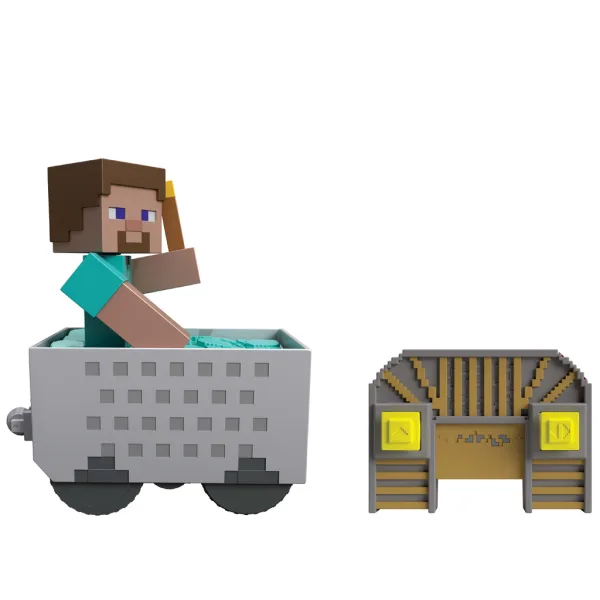 imagen de Minecraft RC coche de minería con figura de Steve – Mattel 5
