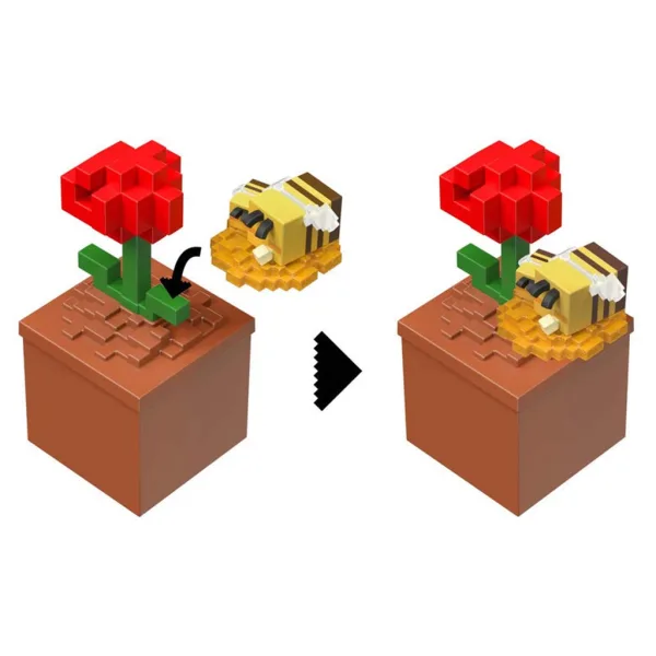 imagen de Minecraft Reveal minifigura en almacenamiento - Amapola - Mattel 3