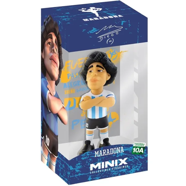 imagen de Minix: Argentina - Figura de acción de Maradona futbolista 12cm 1