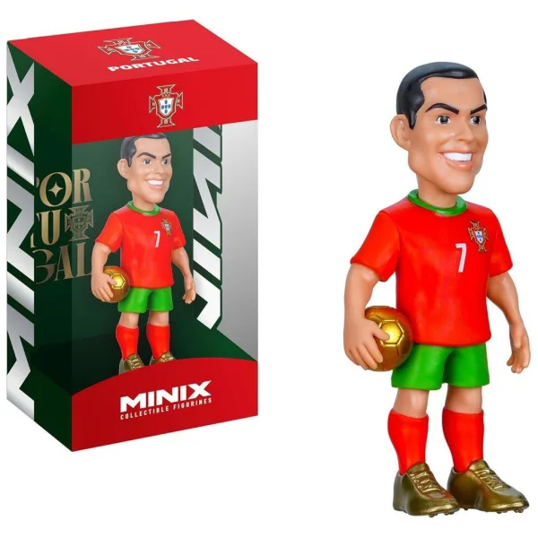imagen de Minix: Portugal - Figura de acción de Cristiano Ronaldo futbolista de la Copa del Mundo 12cm 1