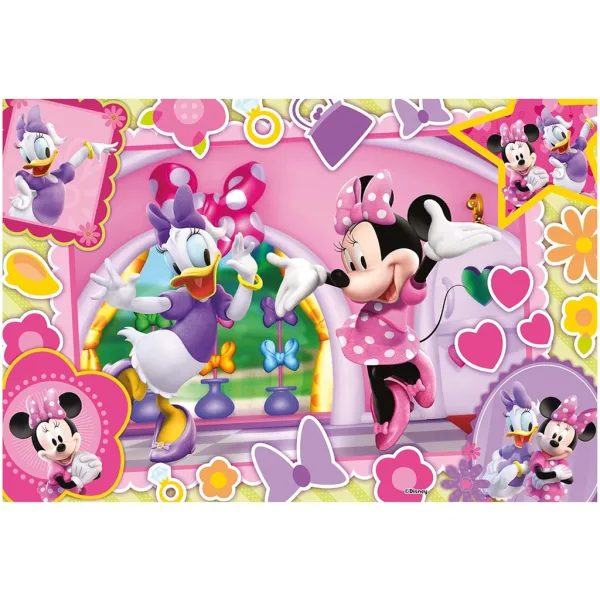 imagen de Minnie Mouse 2 en 1 puzzle y libro para colorear de 60 piezas 50x35cm - Lisciani 2