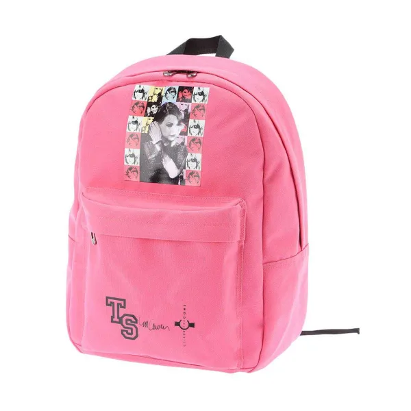 imagen de Mochila acolchada rosa con diseño de Taylor Swift, mochila 39x17x44cm 2