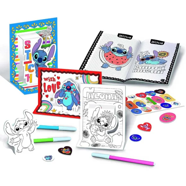imagen de Escuela de dibujo Disney Stitch en mochila - Lisciani 2