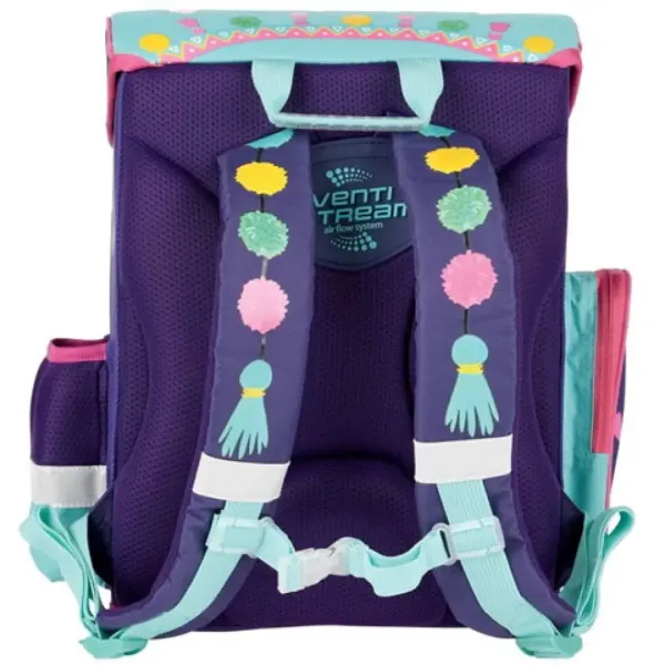 imagen de Mochila escolar ergonómica de llama, mochila 36x27x14cm - Bambino 2