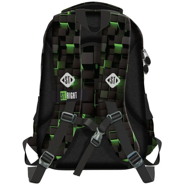 imagen de Mochila escolar St.Right Green Game, mochila BP77 44x29x22cm 2