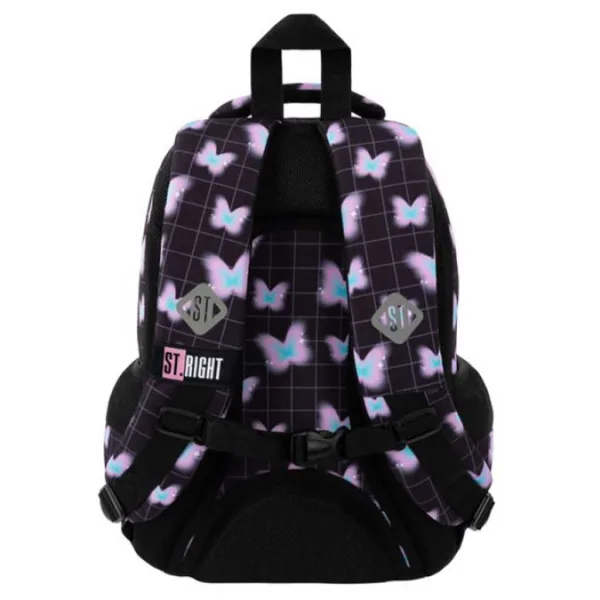 imagen de Mochila escolar St.Right Mariposa Pastel BP26 39x27x17 cm 2