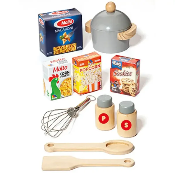 imagen de Molto: Nature Gran cocina de juguete de madera con 10 accesorios 2