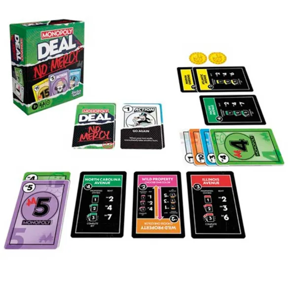 imagen de Monopoly Deal No mercy juego de cartas - Hasbro 3
