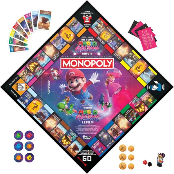 imagen de Monopoly Super Mario Galaxy: La película, juego de mesa - Hasbro 3