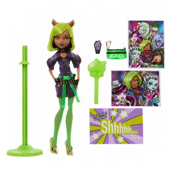 imagen de Monster High: Amanecer del Baile Clawdeen Wolf muñeca - Mattel 2
