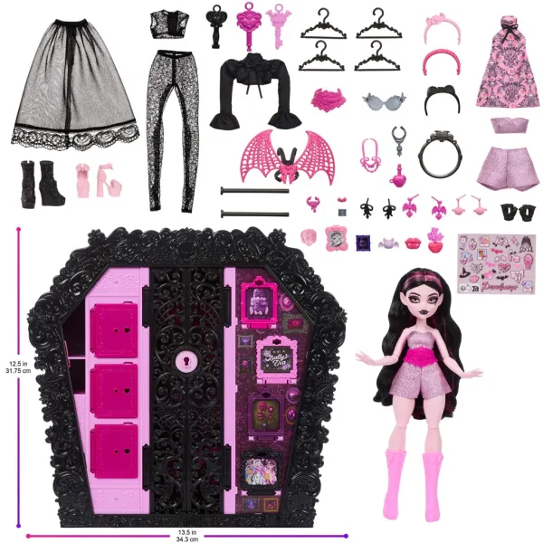 imagen de Monster High Ropa de Moda Draculaura con Muñeca - Mattel 6