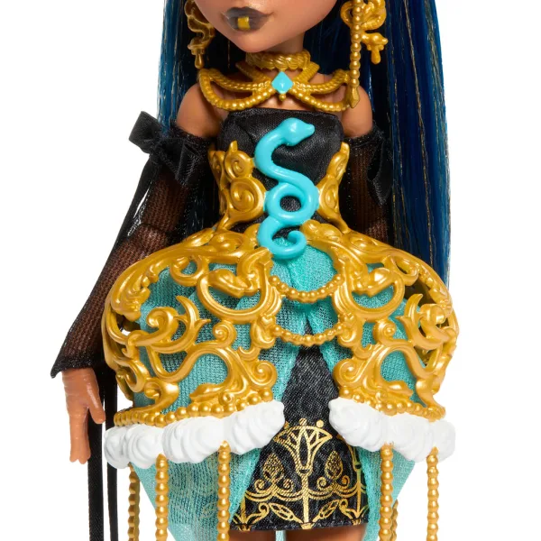 imagen de Monster High: Terriblemente Dulce Cumpleaños – Cleo De Nile muñeca con globo y regalo - Mattel 3