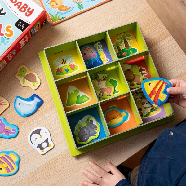 imagen de Montessori: Colección de juguetes de animales felices de 67 piezas - Lisciani 3