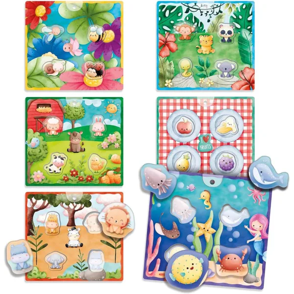 imagen de Montessori: Conjunto de juego suave de encaje de formas - Lisciani 2