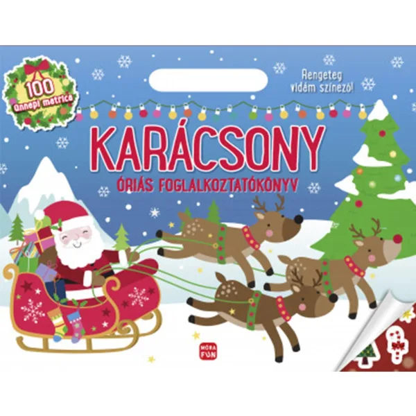 imagen de Móra: Libro de actividades gigante de Navidad - Con un montón de dibujos para colorear divertidos 1