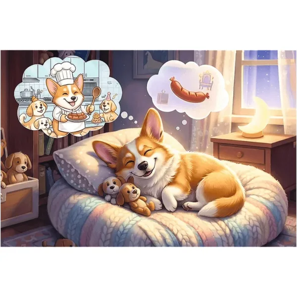 imagen de Mundo de sueños Corgi puzzle de 60 piezas - Trefl 2